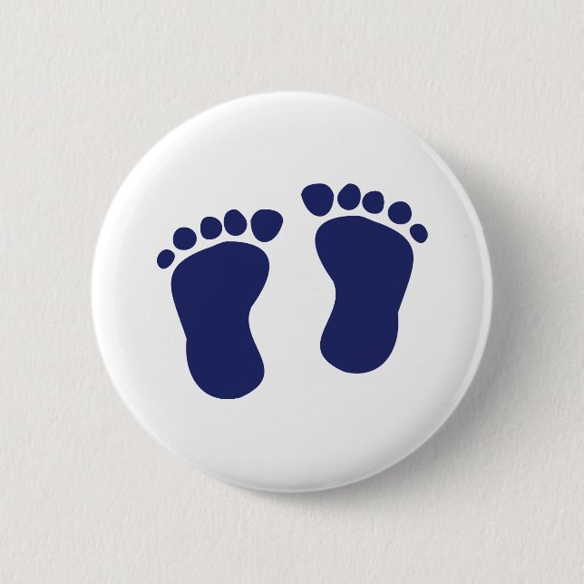 Feet - Baby 6 Cm Round Badge (Front)