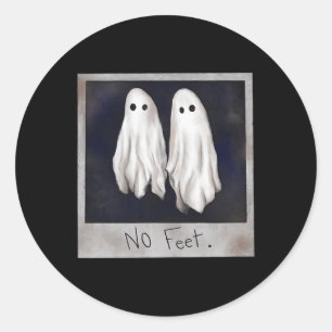 Feet Ghost Halloween Witch Lydia Bleach Spooky Sea Classic Round Sticker