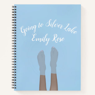 Feet, in Lake 8.5" x 11" Spiral Notebook