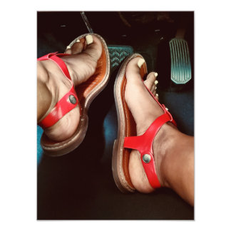 Feet on the Brakes Photo Print