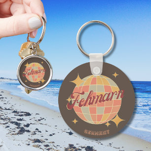 Fehmarn deutsche Ostseeinsel retro Key Ring