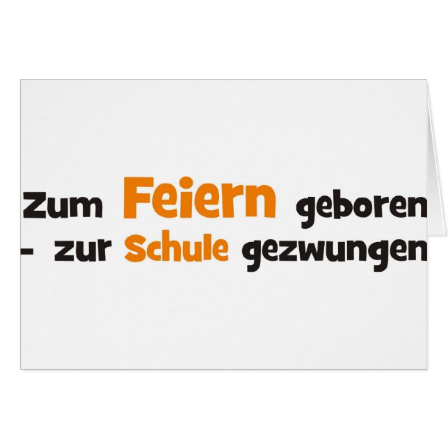 Feiern (Front Horizontal)