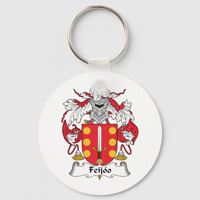 Feijoo Family Crest Key Ring (Front)