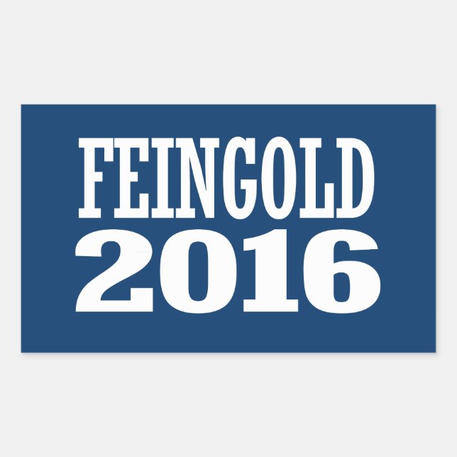 FEINGOLD 2016 RECTANGULAR STICKER (Front)