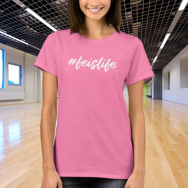 #feislife - White Cursive - Irish Dance T-Shirt (Creator Uploaded)