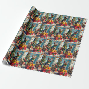 Feisty Australian Terrier King of Christmas Gifts  Wrapping Paper