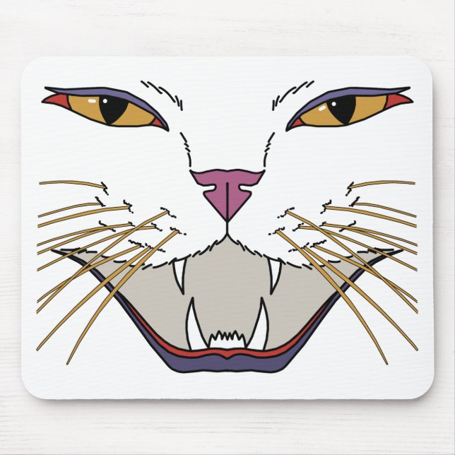 Feisty Cat Lover Mouse Pad (Front)