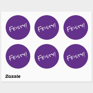 Feisty! Classic Round Sticker