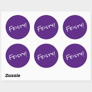 Feisty! Classic Round Sticker