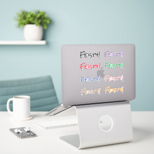 Feisty! Custom-Cut Vinyl Sticker