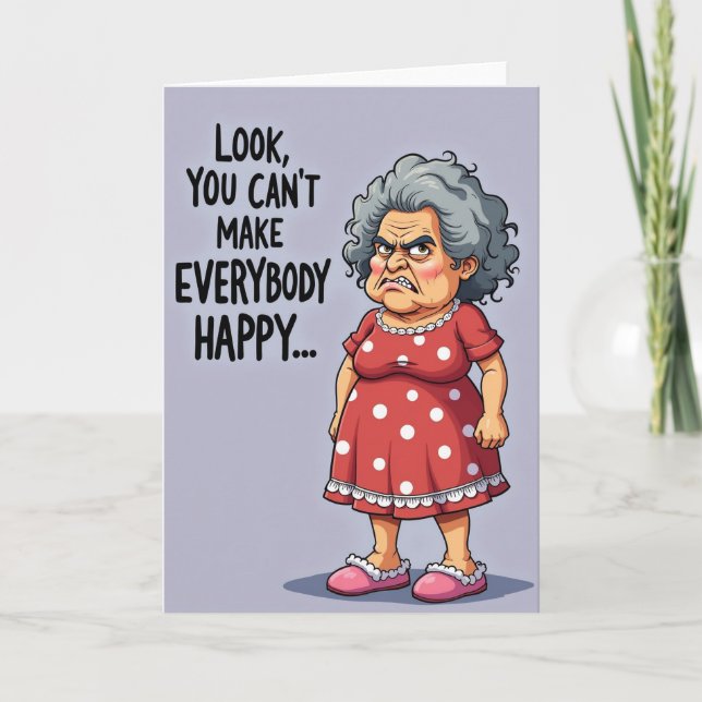 Feisty Granny Birthday Card (Front)