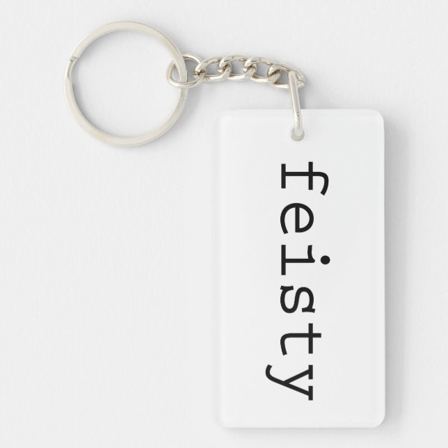 Feisty keychain (Front)