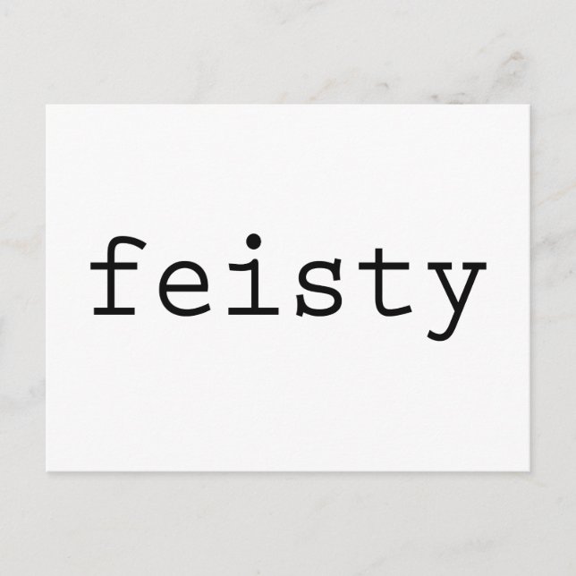 Feisty Postcard (Front)