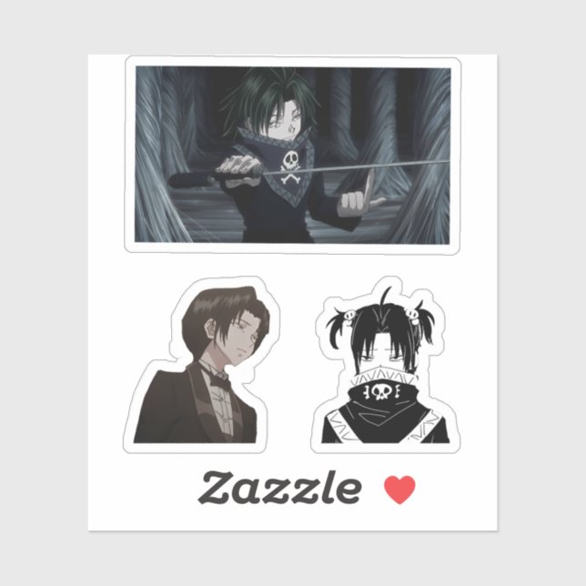 feitan portor hunter x hunter anime sticker pack (Sheet)