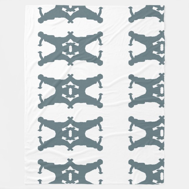 Feldenkrais Blanket - Rolling Pattern In Gray (Front)
