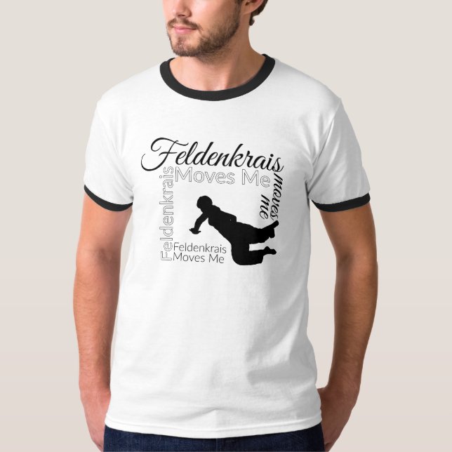 Feldenkrais Moves Me Shirt | Black & White (Front)