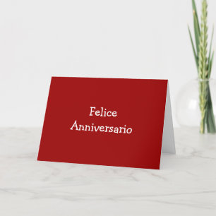 FELICE ANIVERSARIO-ANNIVERSARY CARD