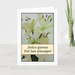 Felice Giorno del San Giuseppe (Fiori) Card