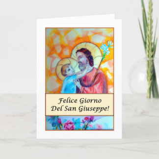 Felice Giorno del San Giuseppe (Religious) Card