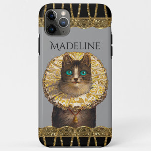 Felicette Bleu Chic French Kitty Monogram Case-Mate iPhone Case
