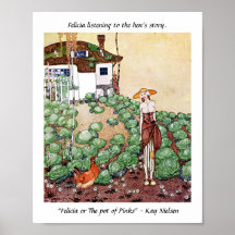 Felicia listening to the hen’s story Kay Nielsen