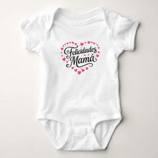 Felicidades Mamá Happy Mother's Day Calligraphy | Baby Bodysuit