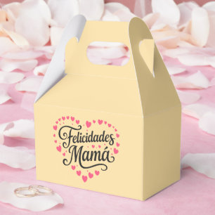 Felicidades Mamá Happy Mother's Day Calligraphy Favour Box