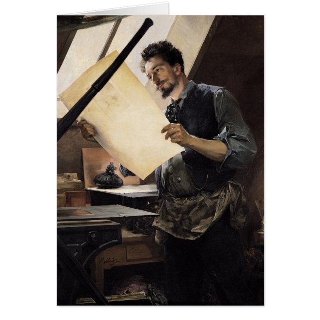 Felicien Rops  in his studio (Front)