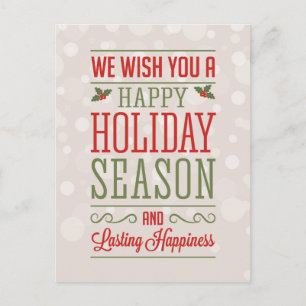 Felicitación de navidad postcard