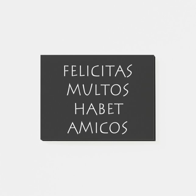 Felicitas multos habet amicos post-it notes (Front)