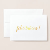 Félicitations French Congratulations Brush Script