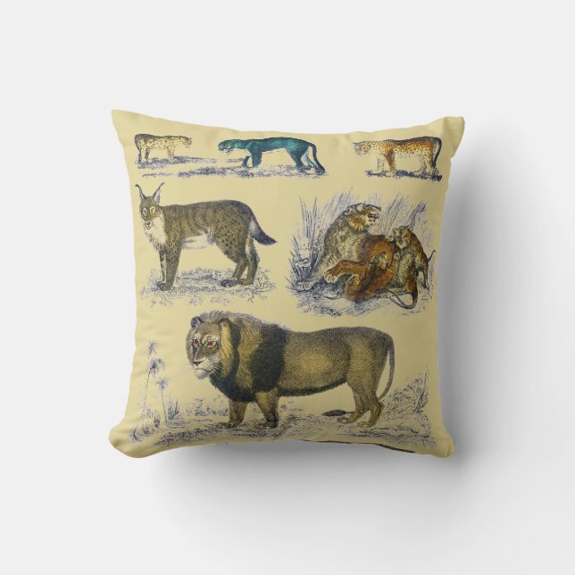 Feline Animals Cushion (Front)