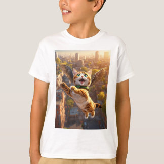 Feline Aviator Adventures" T-Shirt