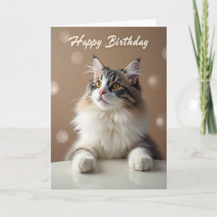 Feline Birthday Portrait Card