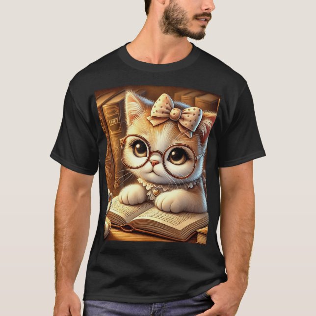 "Feline Charms: The Magic of Cats" T-Shirt (Front)