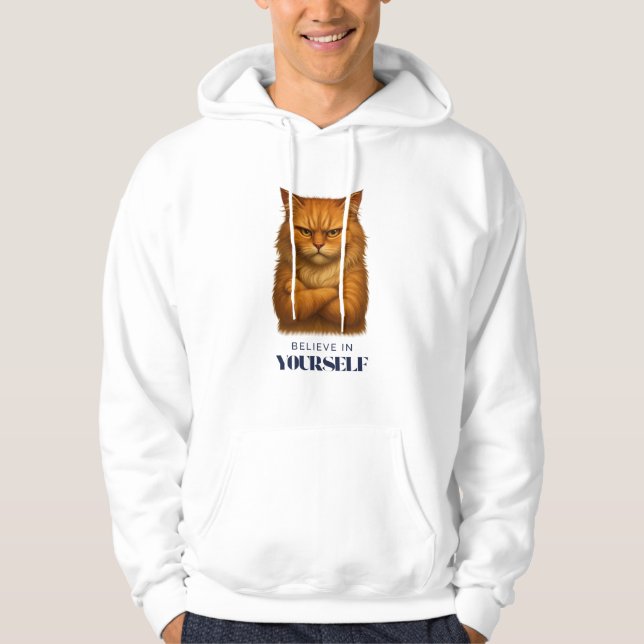 Feline Confidence   T-Shirt Hoodie (Front)