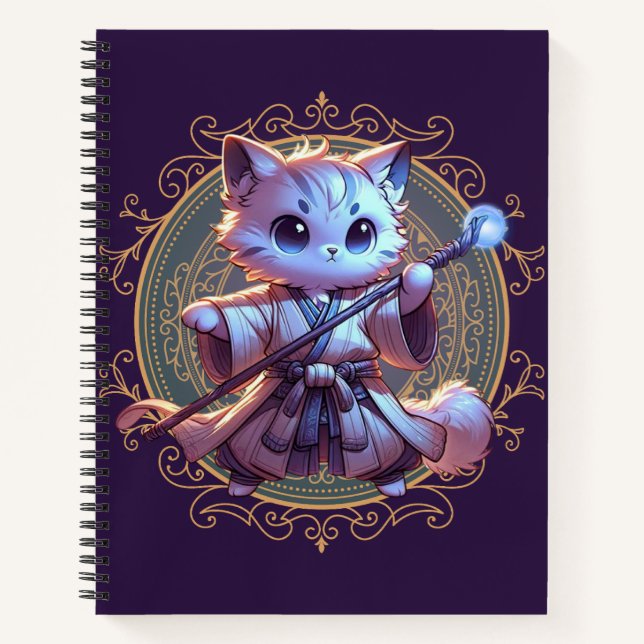 Feline Fantasy Adventure Notebook (Front)