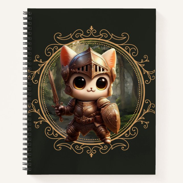 Feline Fantasy Adventure Notebook (Front)