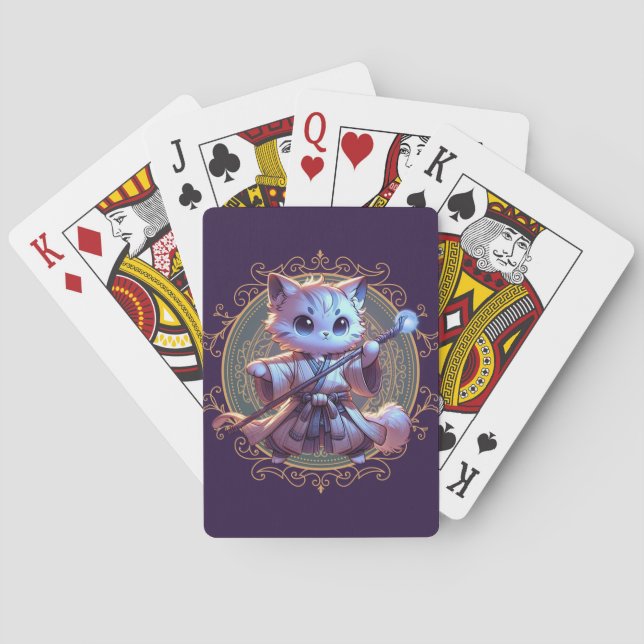 Feline Fantasy Adventure Playing Cards (Back)