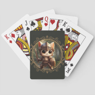 Feline Fantasy Adventure Playing Cards
