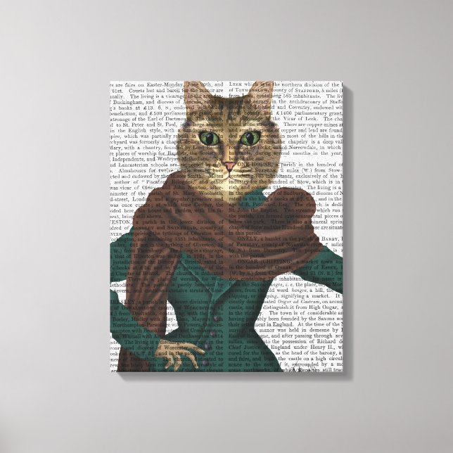 Feline Fashionista Canvas Print (Front)