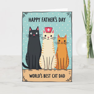 Feline Fathers Day Card