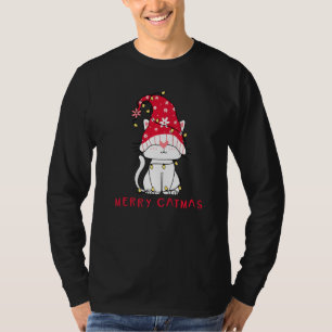 Feline Festive Xmas Holiday Merry Catmas Party T-Shirt