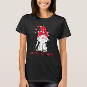 Feline Festive Xmas Holiday Merry Catmas Party T-Shirt