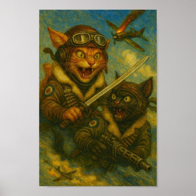 Feline Fighter Aces Poster (Front)