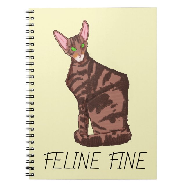 Feline Fine Notebook (Front)