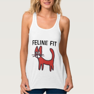 FELINE FIT CAT LOVER WORKOUT T-Shirts
