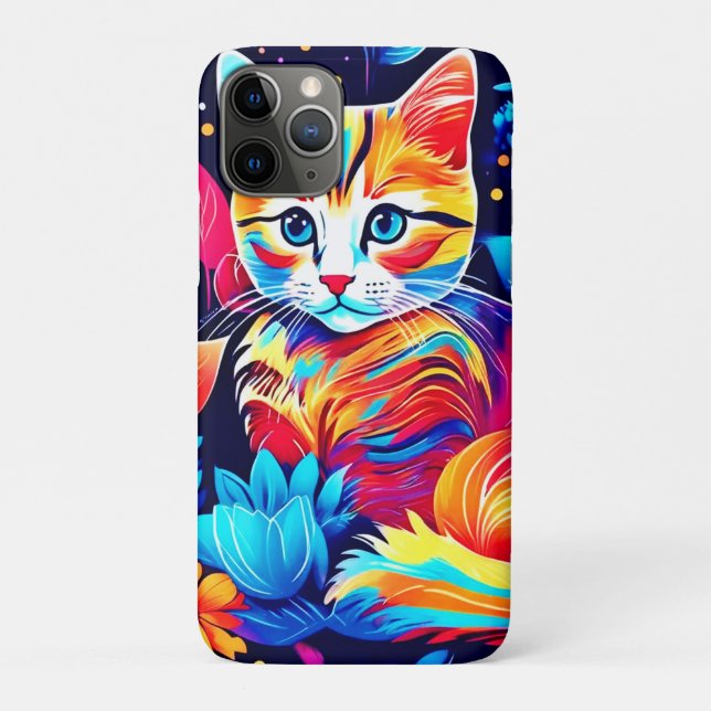 Feline Floral Fantasy Case-Mate iPhone Case (Back)