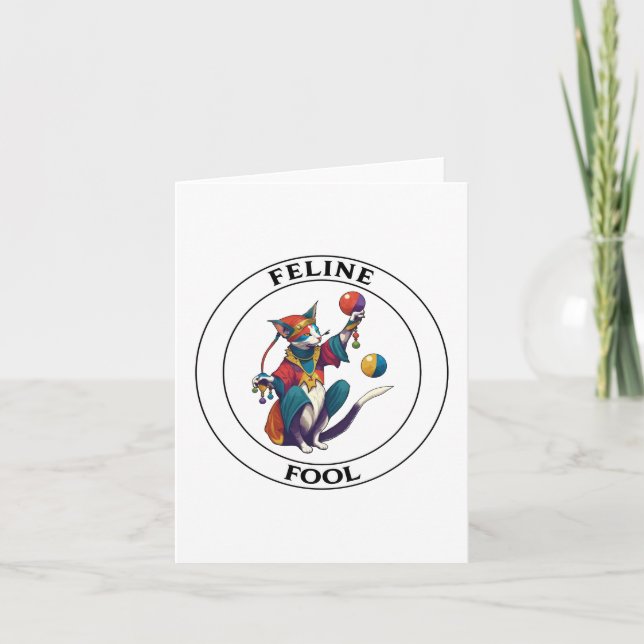 Feline Foolishness - An April Fools Design Card (Front)