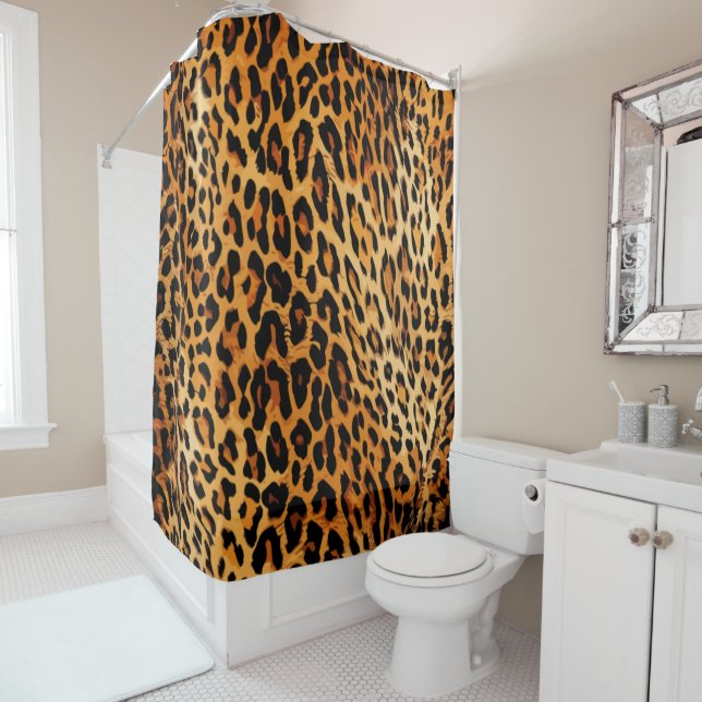 Feline Freckles Shower Curtain (In Situ)